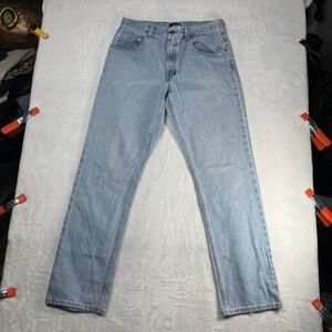 Basic Editions Jeans Men's Blue Wash‎ Denim Classic Straight Zip Fly - 32X33.5